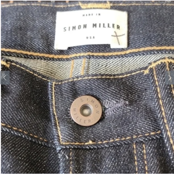 SIMON MILLER M001 Narrow Indio Selvedge Denim Jeans 29 x 34 - Picture 2 of 6